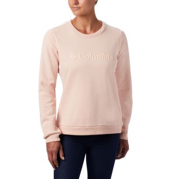 Columbia Ženske Majice S Kapuljačom - Logo Crew Top Roze | QMOK-39257